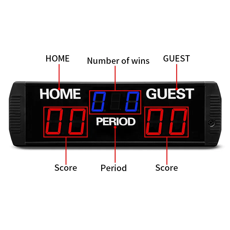 Wholesale Indoor Ball Sports Scoring Keeper Machine Electronic LED Digital Scoreboard For Basketball Tennis Soccer
