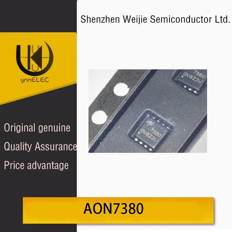 Brand New Original AON7380 N-Channel 30V 24A DFN-8 (3x3) Package MOSFET Chip