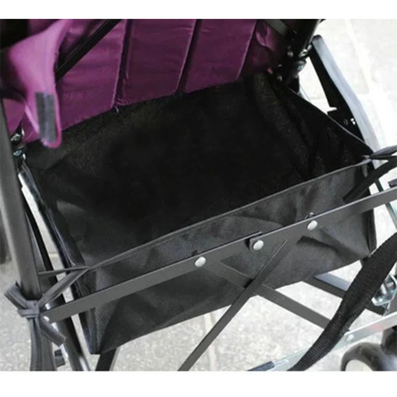 Baby Stroller Basket Newborn Stroller Basket Stroller Pram Bottom Basket Portable Organizer Bag Baby Stroller Accessories