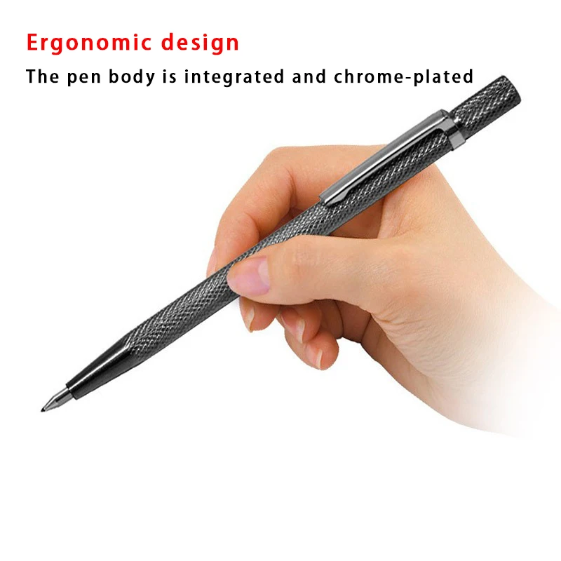 Diamante Scribing Pen, Ponta De Carboneto De Tungstênio, Caneta De Gravura De Carboneto, Nib Stylus Pen para Vidro, Cerâmica, Metal Mão Também