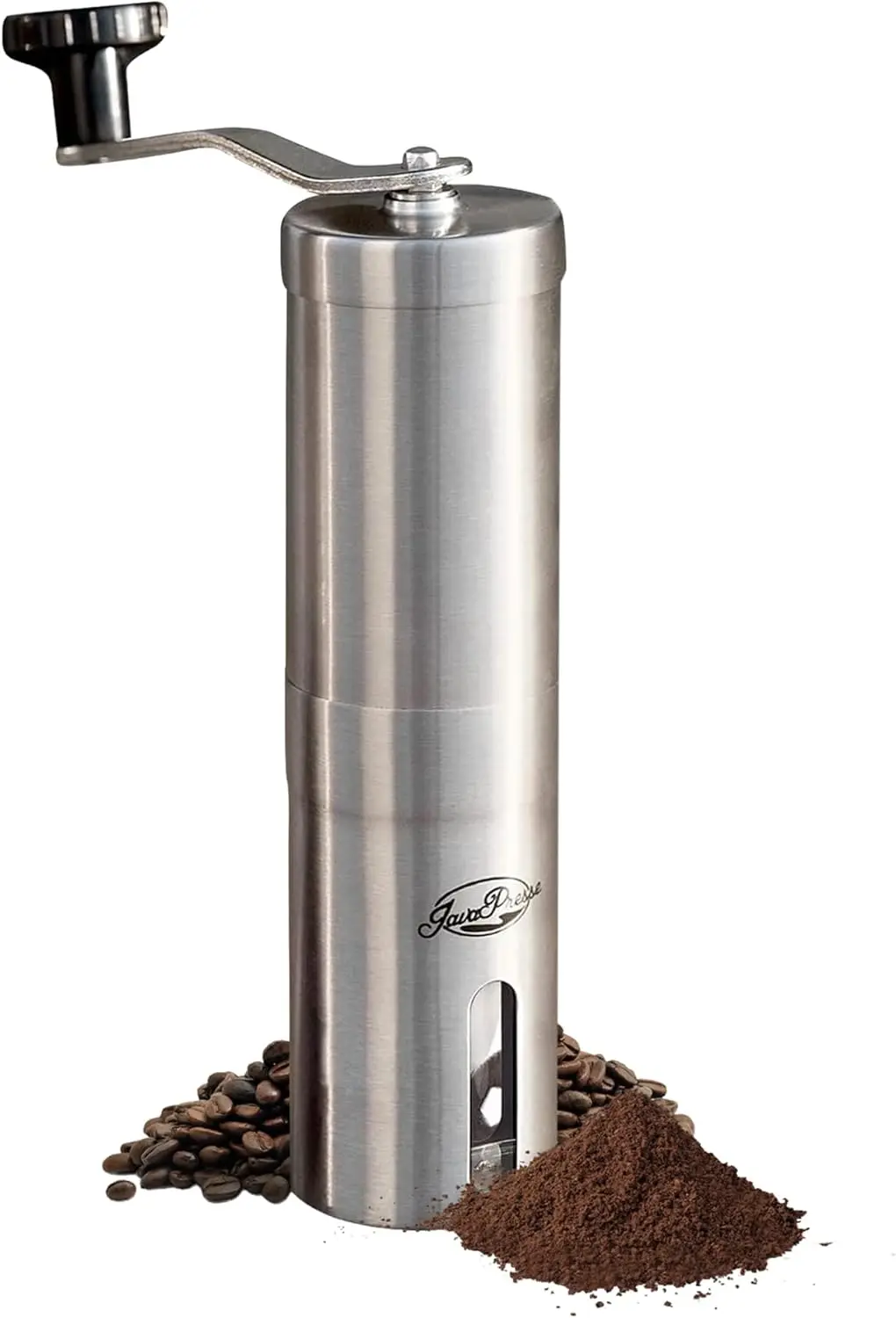 

Manual Stainless Steel Coffee Grinder - 18 Adjustable Settings, Portable Conical Burr with Hand Crank