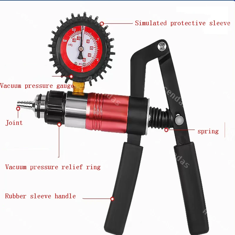 New handheld brake fluid bleeder tool vacuum piston pump tester kit body pressure vacuum reservoir oil tester