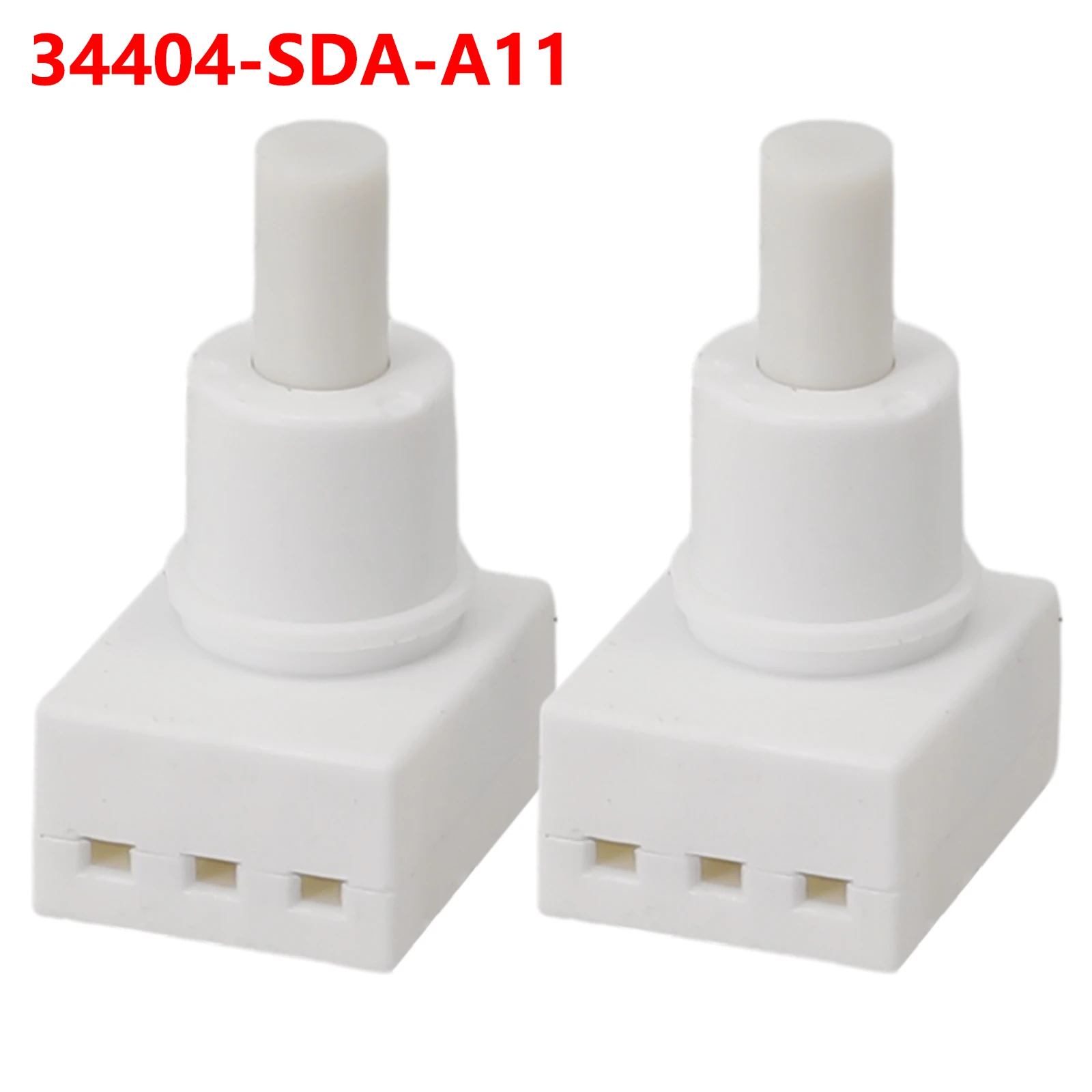 

2Pcs White Auto Dome Light Switch Car Light Switch 3Ac4404-SDA-A21 Compatible For Honda Auto Light Parts Car Interior Accessorie