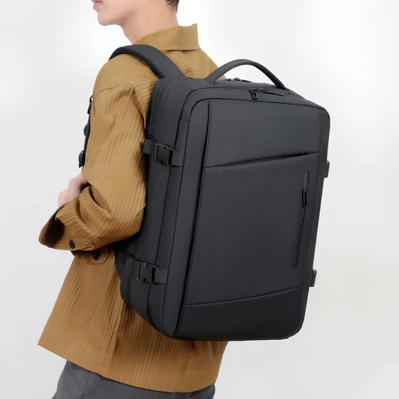 Lightweight Business Large Capacity Vacuum Compressed Backpack for Men - Expandable Travel Vacuum Backpack for Men