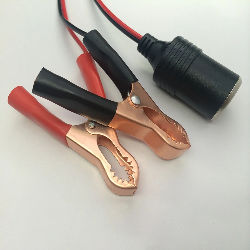 1PCS Car Battery Terminal Clip-on Cigarette Lighter Power Socket Adaptor 12v Camping xmas