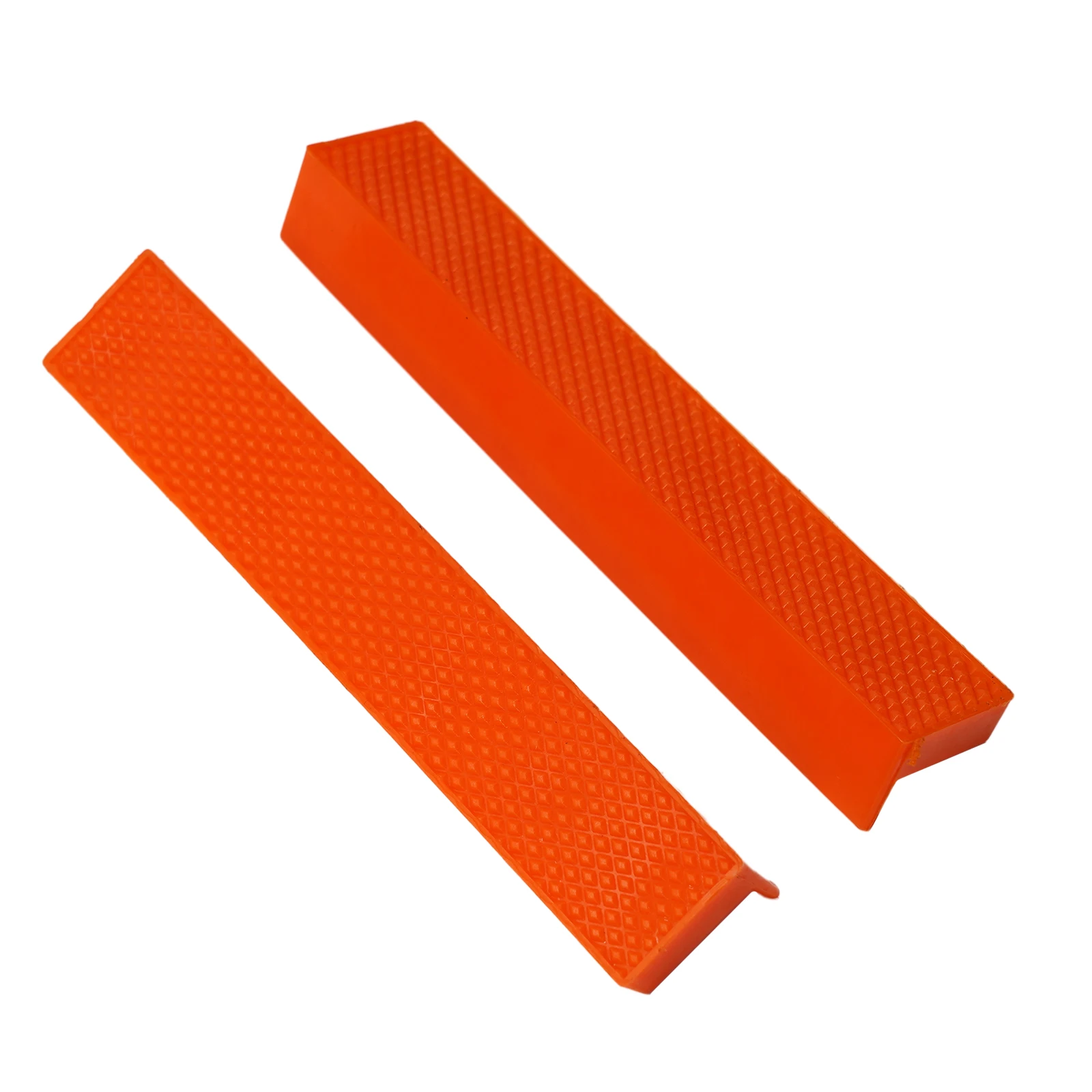 2pcs 4/5/6 Inch Magnetic Soft Pad Jaw Rubber Plain Weave/V Shaped For Holding Wood Metal Vise Bench Machine Tools Fixed