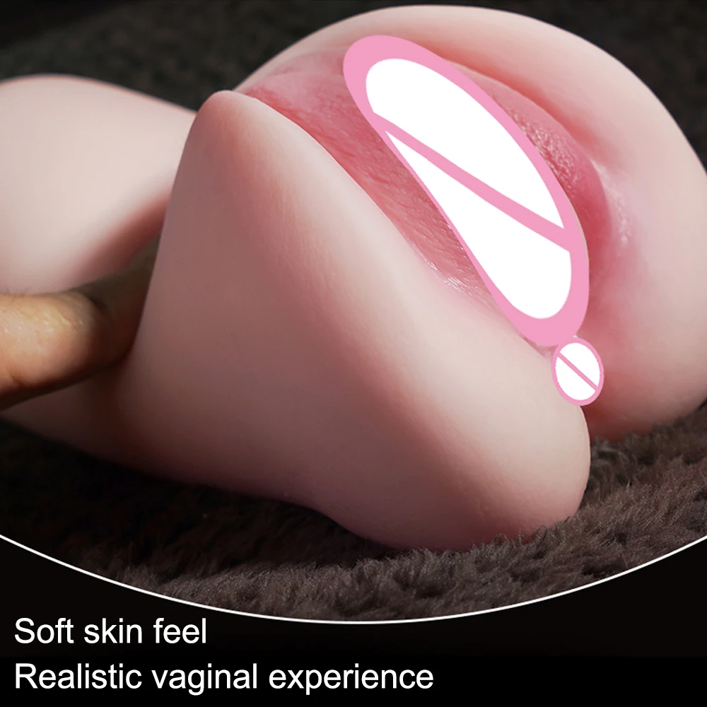 Male Masturbator Cup Realistic Vagina Anal Soft Tight Pussy Erotic Toys Training Supplies Men Vagina Simulator Artificial Vagina