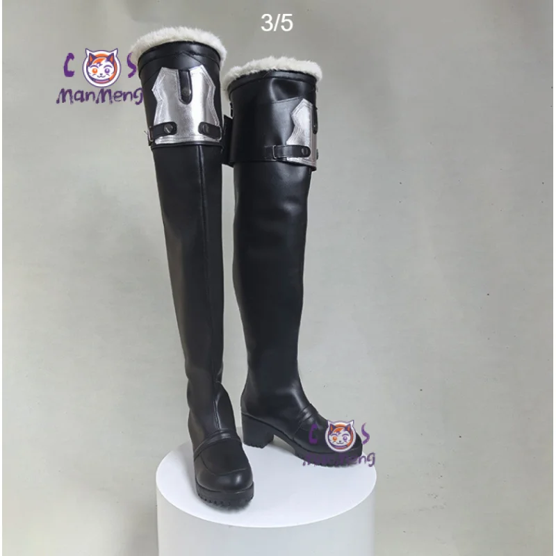 

Обувь для косплея Game Wuthering Waves Qiuyuan, красивые ботинки QIUYUAN для мужчин и женщин, карнавальные кожаные ботинки на Хэллоуин, индивидуальный размер