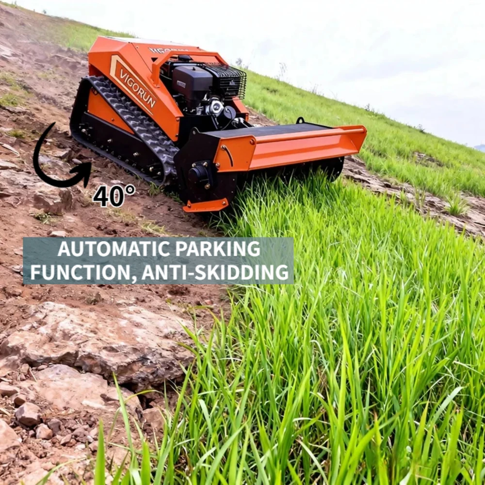 MTSK800 Industrial CE EPA Euro5 1 Engine 4-Stroke Self Propelled All Slopes Servo Motor Driven Zero Turn Flail Lawn Mower