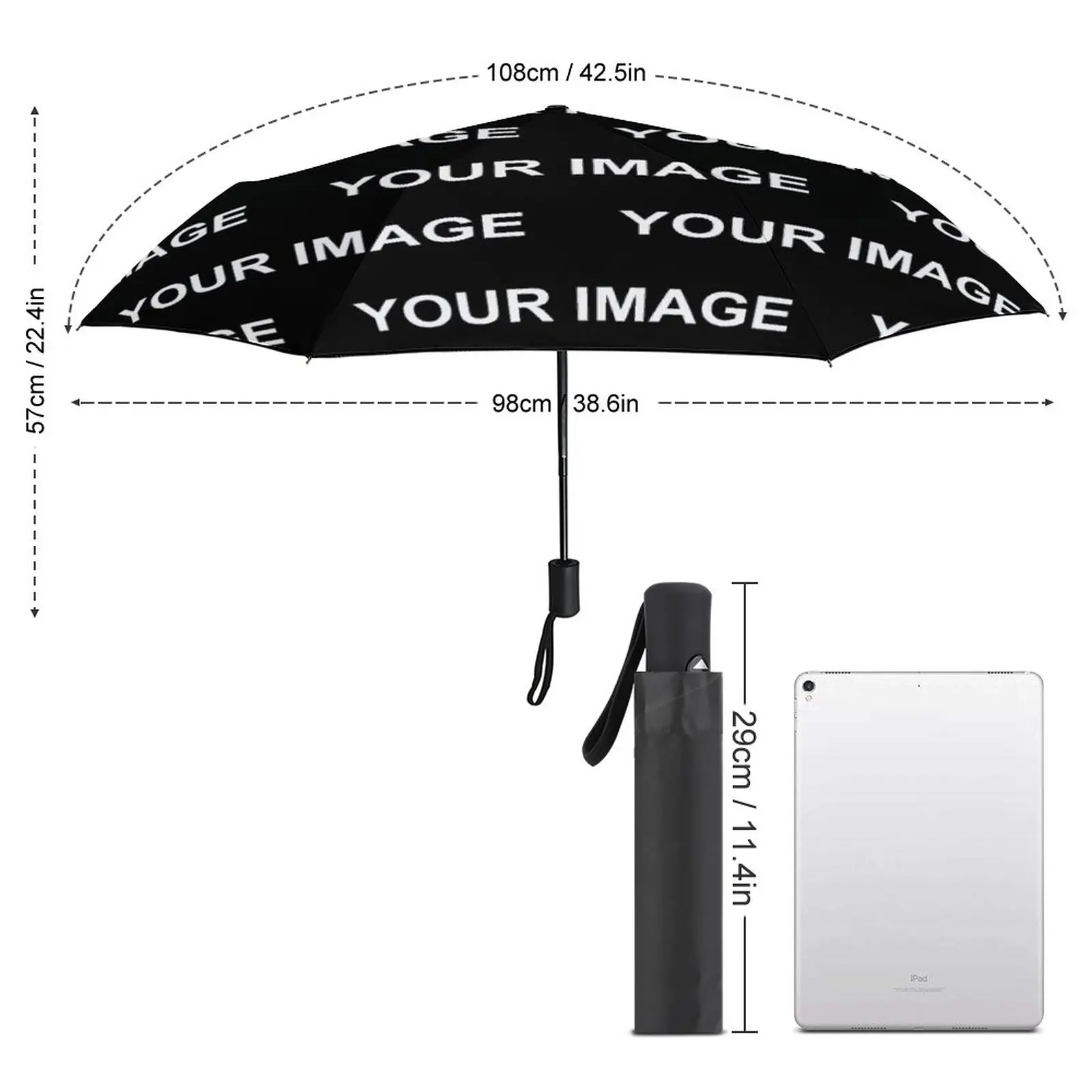 Your Image Umbrella Custom Made Design Art Automatic Umbrella Your Own Umbrella Customized Waterproof Outdoor Print Umbrella