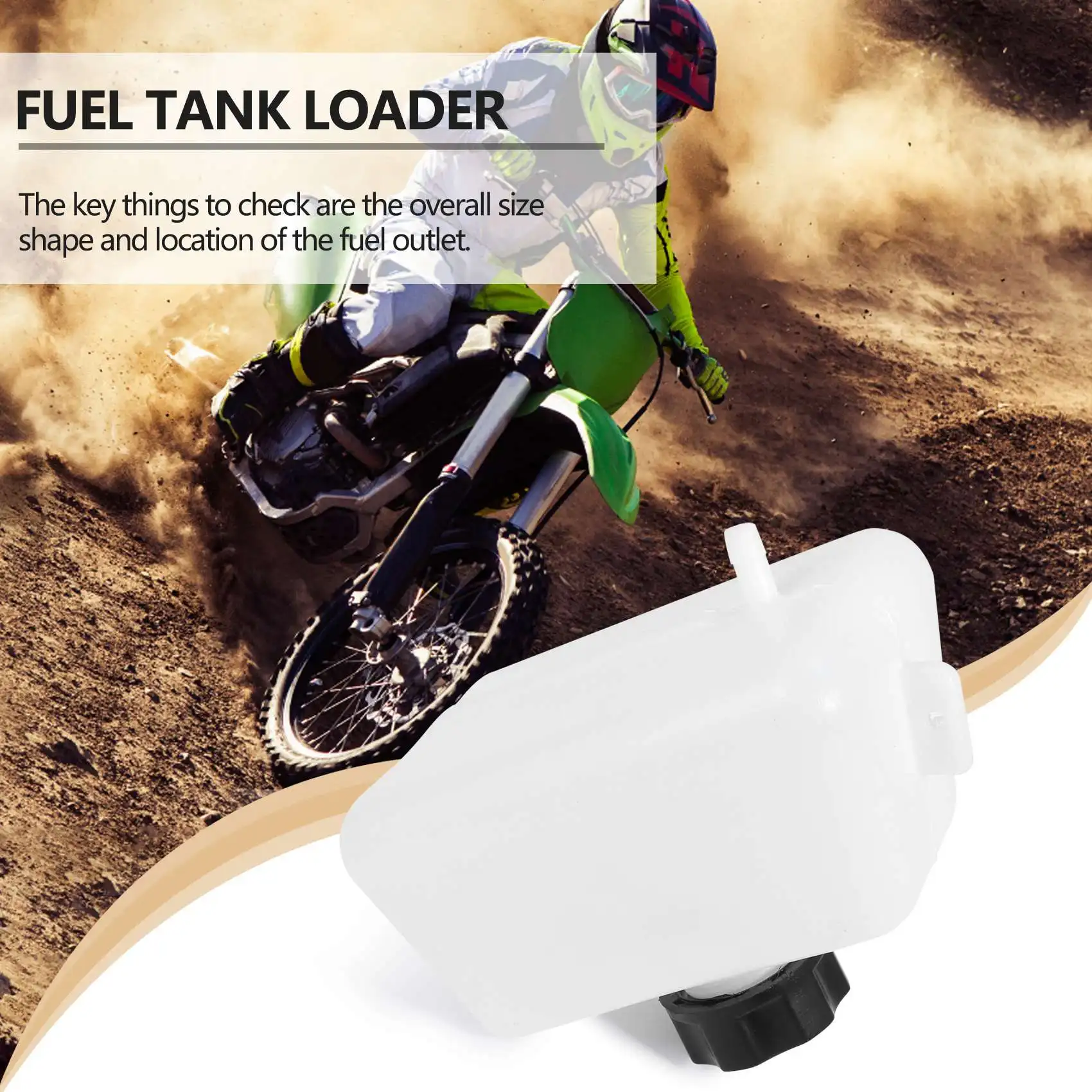 Mini Gasolina Plástico Tanque De Combustível De Gás, Dirt Bike, 1L