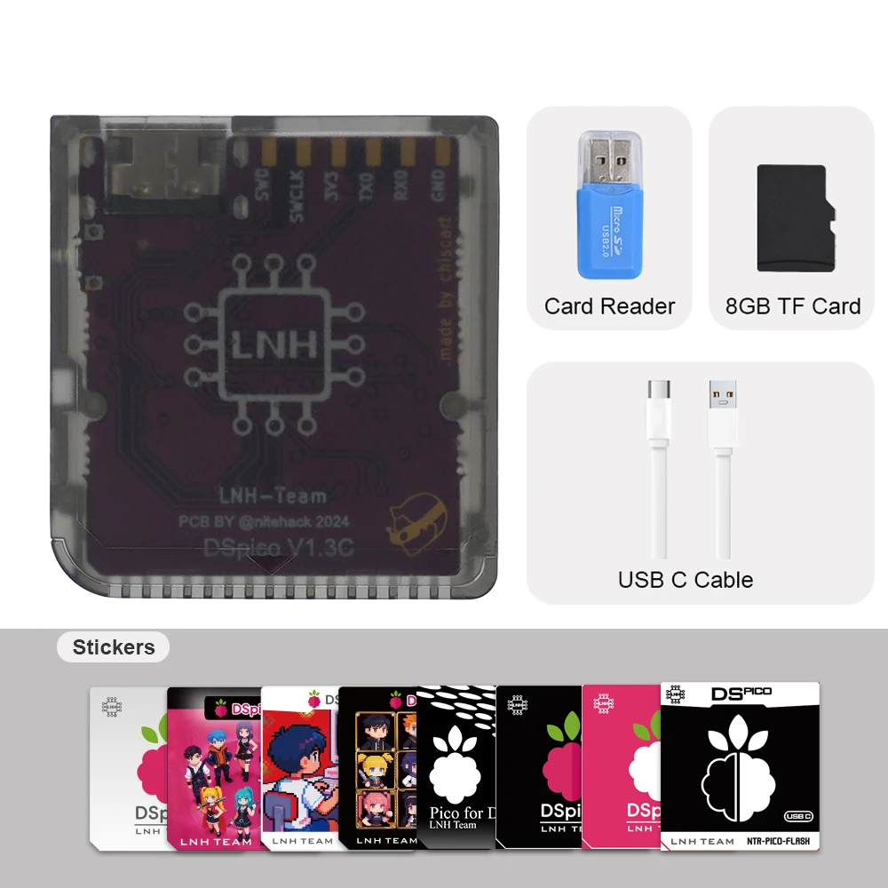 Chiscart DSpico USB C Version Game Cartridge For NDS NDSL DSi 3DS Consoles image 3