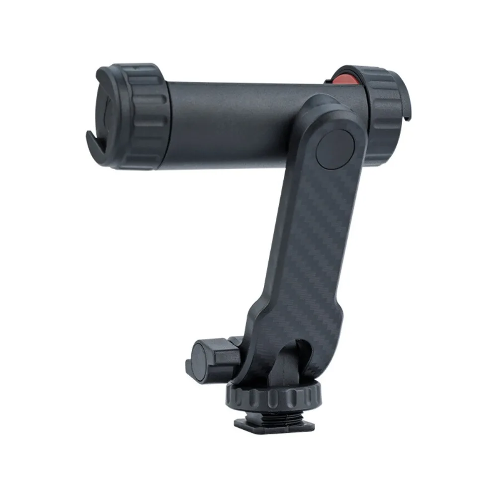 

360° Rotatable Phone Tripod Mount with Dual Cold Shoe Vertical Mobile Phone Holder Arm Adjustable Universal Phone Stand