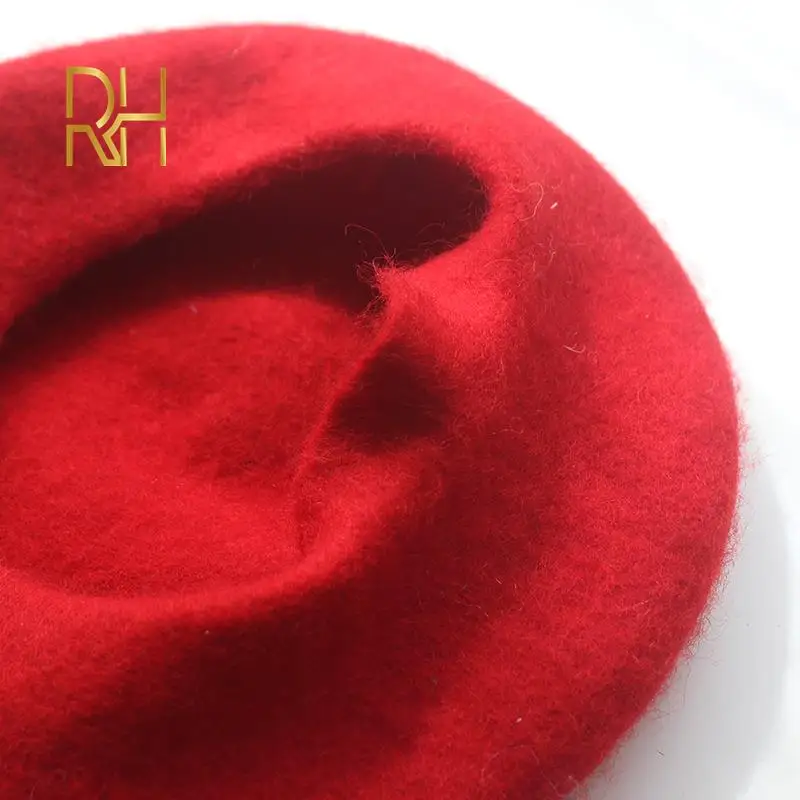Women Candy Sweet Colors Little Balls Dot Beret Fresh Mother Child Wool Felt Winter Warm Cute Girls Painter Hats