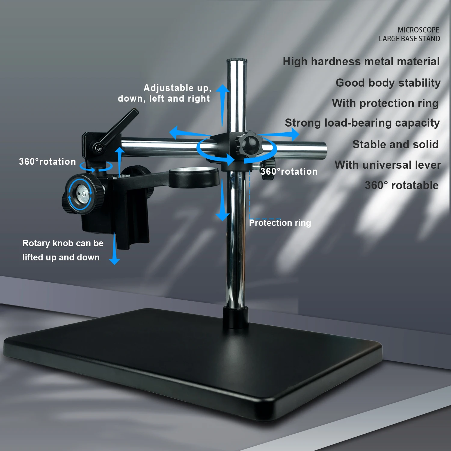 4K Feature HD Video Microscope 1-180X Continuous zoom C-Mount Parfocal Lens Takes Video Pictures Measurement Cellphone Repair