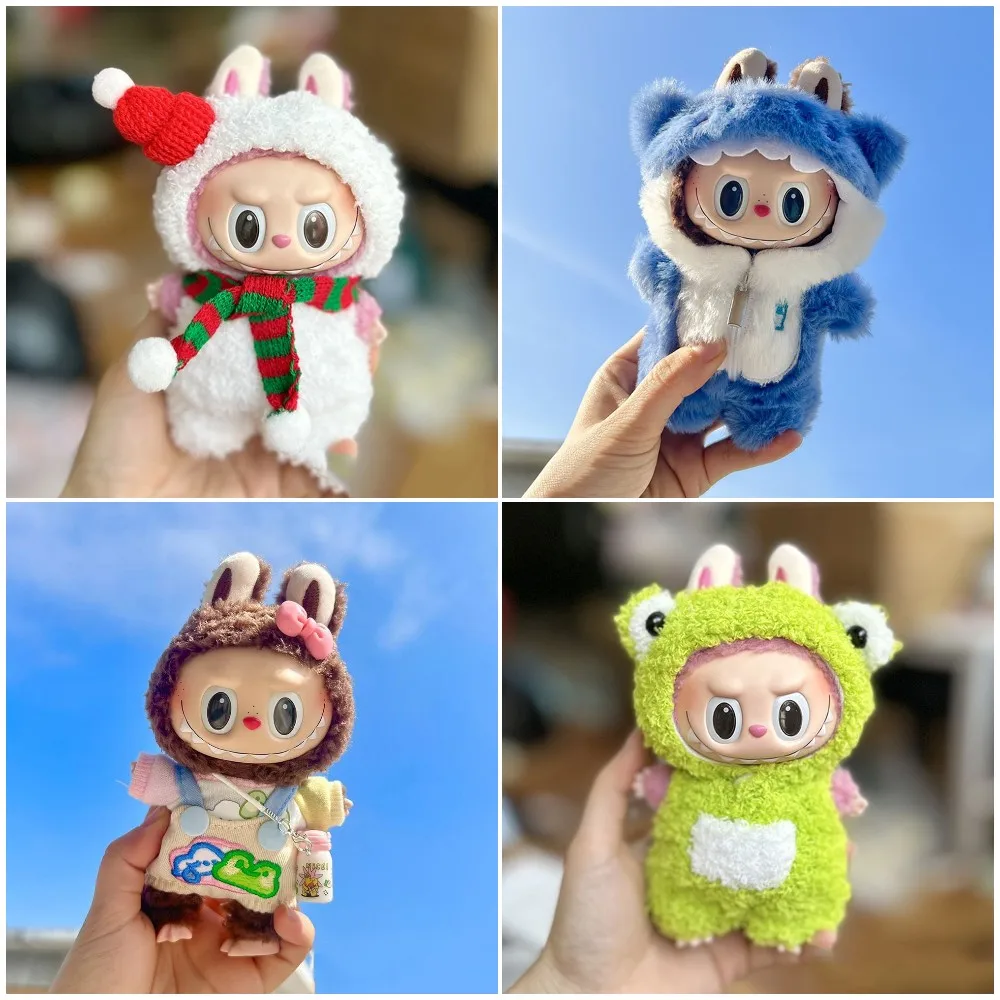 17 CM Labubu Doll Clothes Hoodies Doll Clothes Color Match Hoodies Dolls Accessories For Korea Kpop Exo Idol Dolls