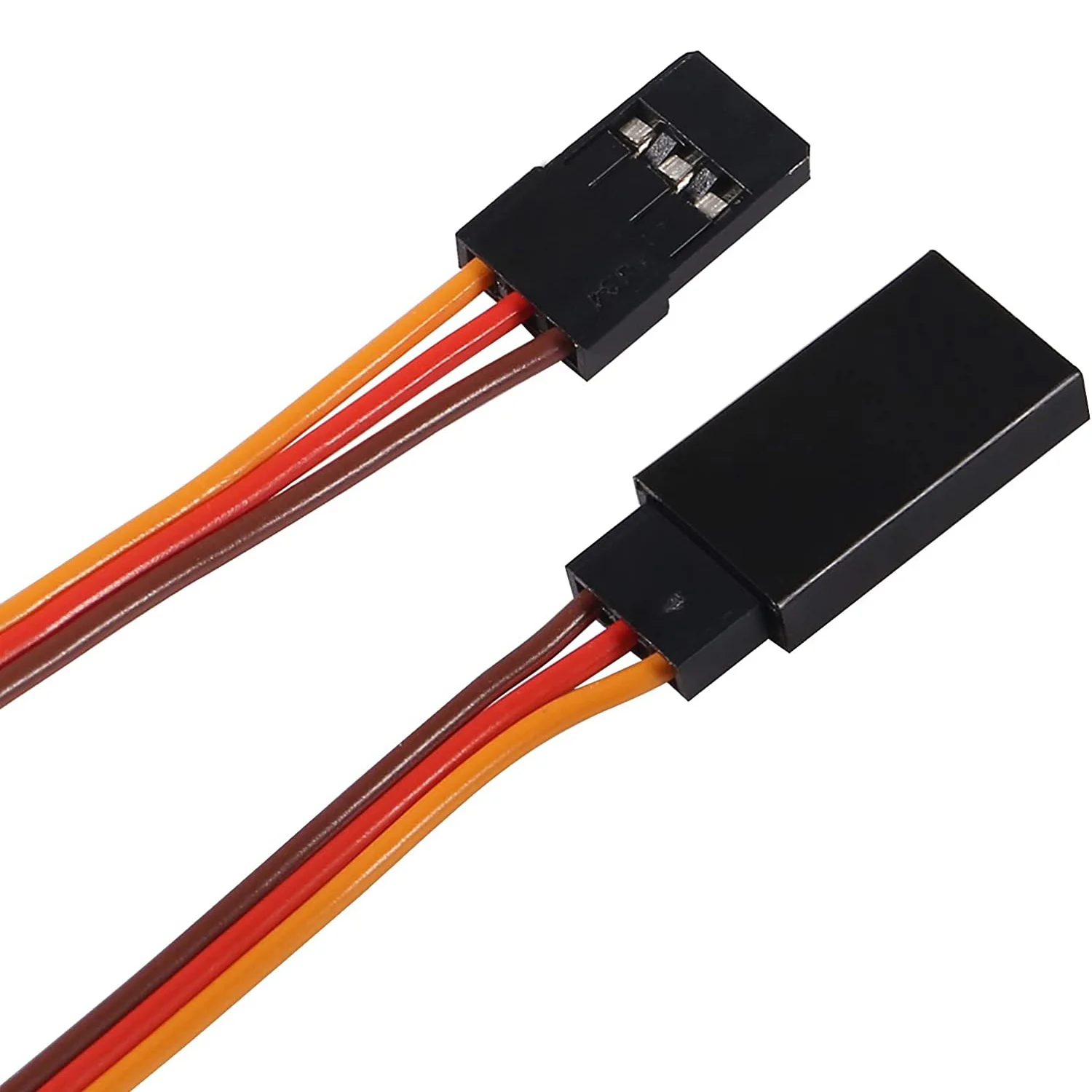 10Pcs 100/150/200/300/500mm 3 Pin Servo Extension Cable Cord Female to Male Wire Connector JR for RC Car Airplanes Helicopter