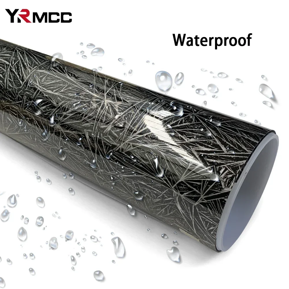 Car Vinyl Wrap Film Black Waterproof Auto Body Decoration Air-release Technology Console Computer Laptop Skin Car Accessories