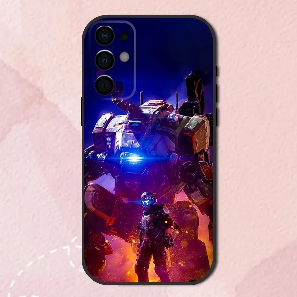 T-Titan-Fall 2 Cool Mecha Phone Case For Samsung S24,S21,S22,S23,S30,Ultra,S20,Plus,Fe,Lite,Note,10,9,5G Black Soft Shell