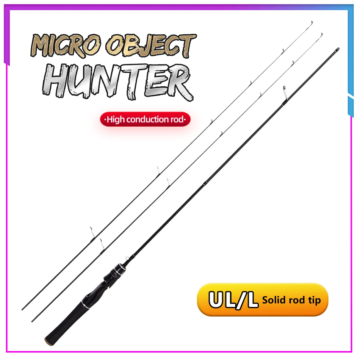 【NYA】【1-9lb】1.5M/1.68M/1.8M/1.98M【L/UL】2 rod tip Carbon fiber Ultralight Fishing Rod Solid rod tip Sensitive type fishing rod