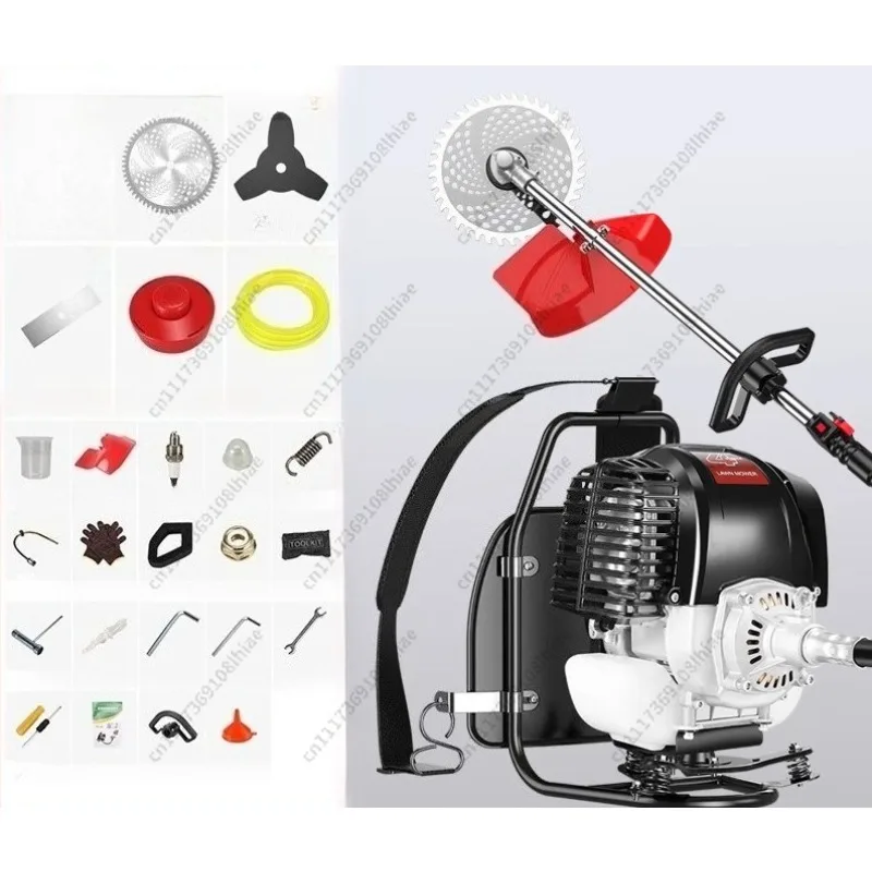 Lawn mower four-stroke backpack multi-function land reclamation small household weeding mower Oscillating Multi-GardenTools