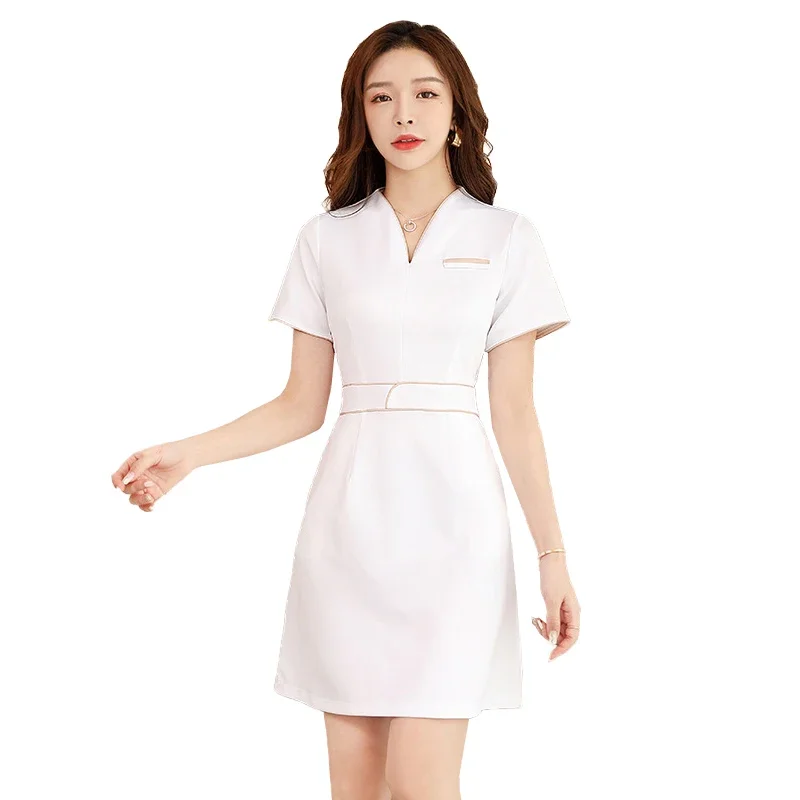 SPA Overalls Spring and Summer Massage Work Dresses Female Beautician Clothing Wholesale Beauty Clothing Salon Uniforms Women