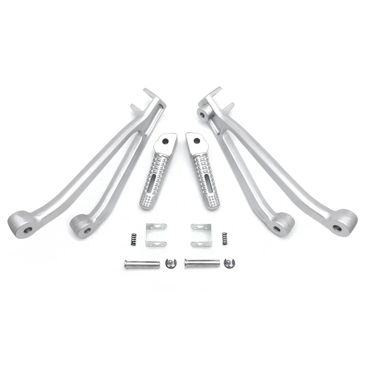 Passenger Foot Pegs & Brackets for BMW S1000RR 2010-2018 10-18 Motorcycle Parts Black/Sliver Rear
