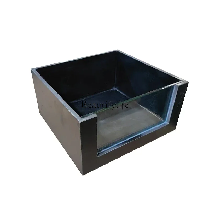 Fish Pond Rock Slab Floor Standing Koi Fish Tank Outdoor Square Turtle Tank Balcony Landscape Water Flow