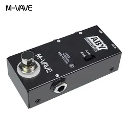 M-VAVE ABY Line Selector Mini True Bypass Pedal for Guitar Bass AB Switch Box Channel Splitter Combiner Stage Accessorie