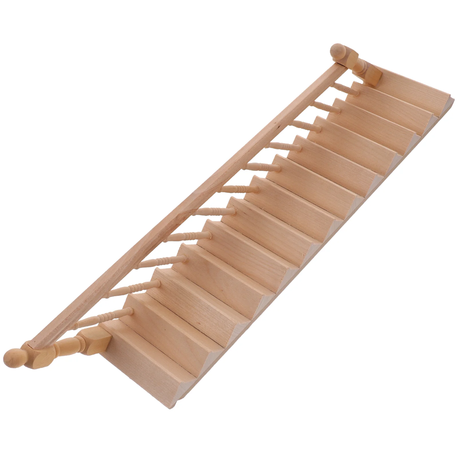 

Handrail Stairs Mini Ladders Solid Wood Wooden Miniature Decor Decorations for Crafts Furniture Accessories Baby