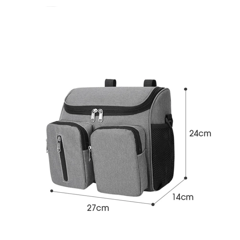 Baby Stroller Hanging Bag Portable Diaper Storage Bag Large Capacity Multiple Pockets Mommy Bag Bottle Storage Bag Cochecitos