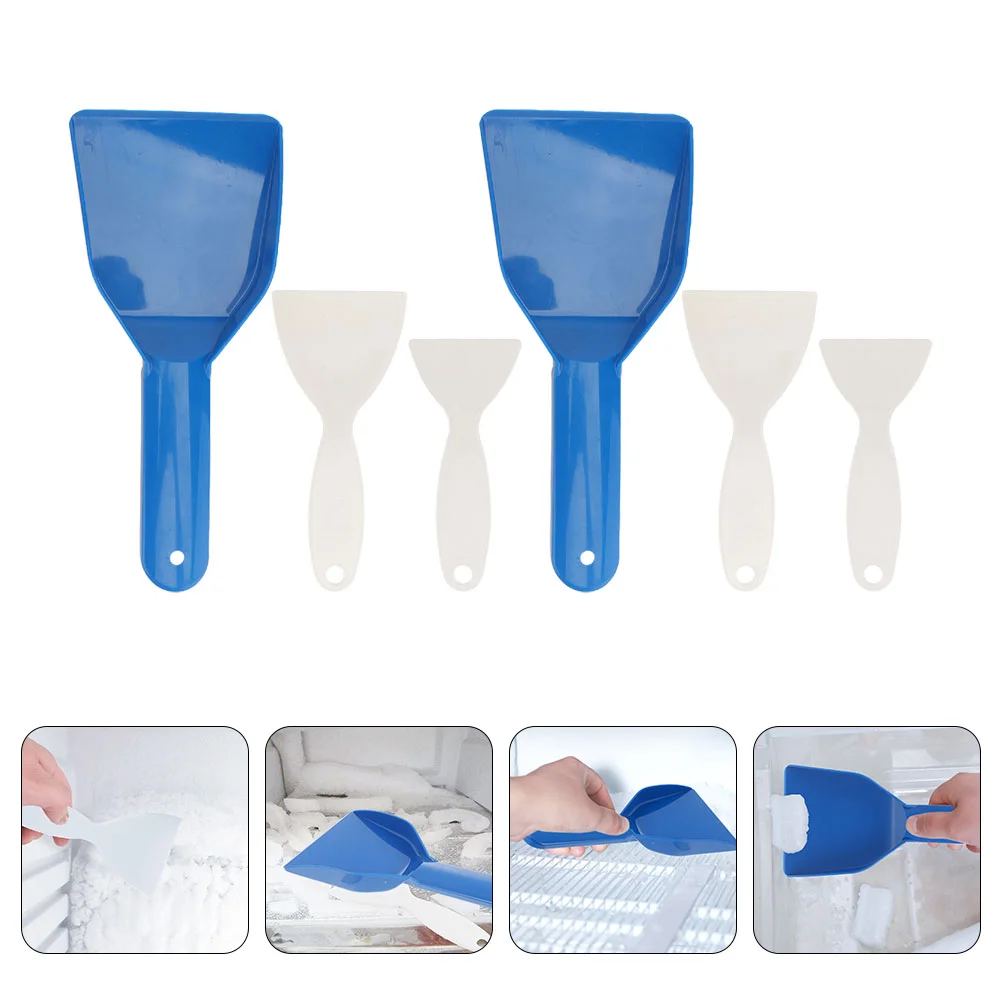 6 Pcs Deicing Ice Scraper for Car Emergency Plastic Snow Household Cleaning Tools Versatile Frost Spade Utility Scoop