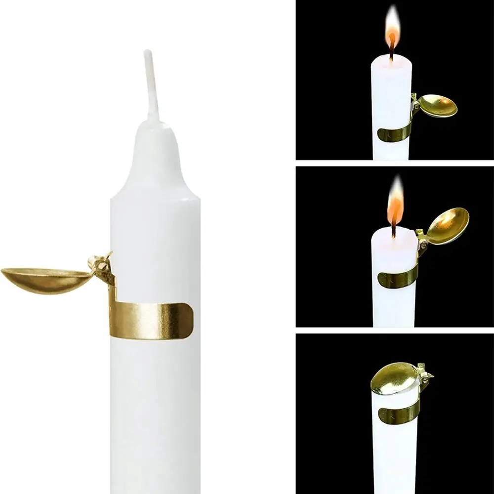 Automatic Metal Candle Snuffer Fire Extinguisher Putting Out Candle Flame Safely Wick Flame Extinguishing Clip Household Tools
