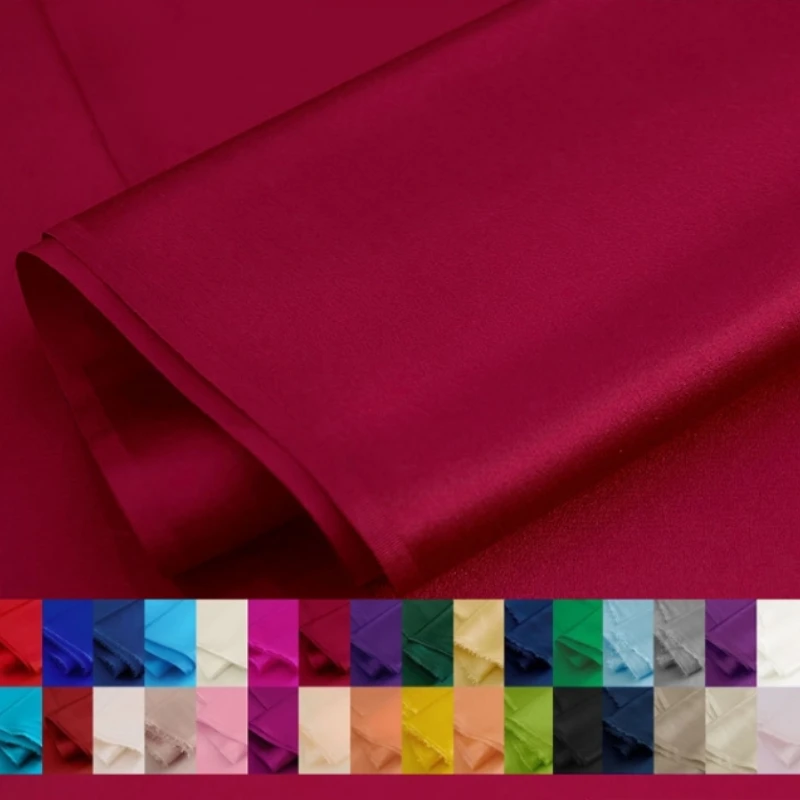 Silk Stretch Satin Brand Fashion Design for Dress Shirt Soft Cloth by the Meter Diy Sewing Wholesale Organic Material