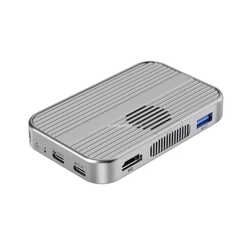 M.2 NVMe Solid Disk Case Aluminum Alloy with Attachment and PD100W 4K60hz Fast Charging and Data Transfer DropShipping