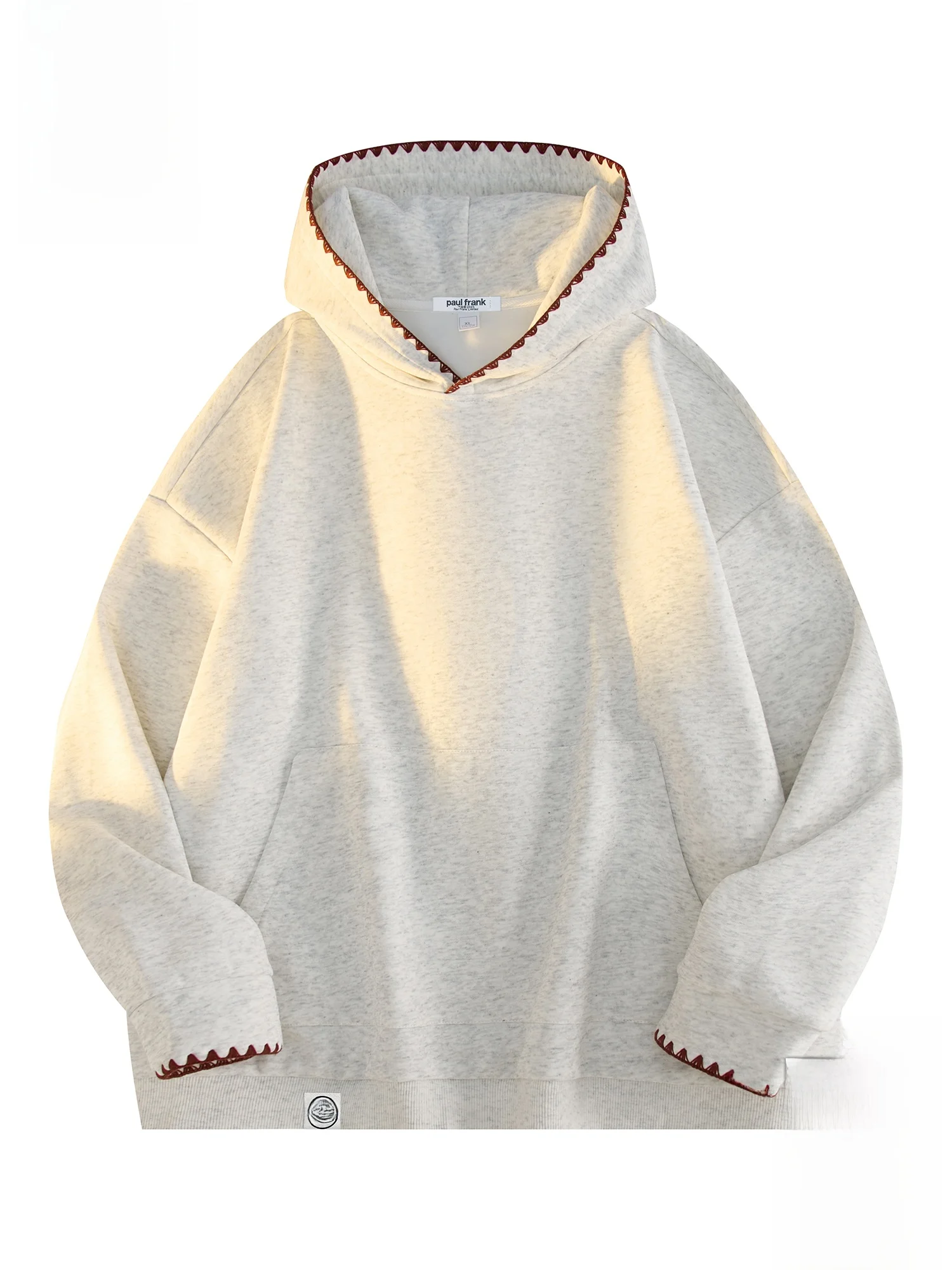 

PaulFrank Heavyweight Hoodie M Loose Couple Sle Splicing Cotton Polyester Blend Fabric Warmth Casual Long Sve Sweatirt