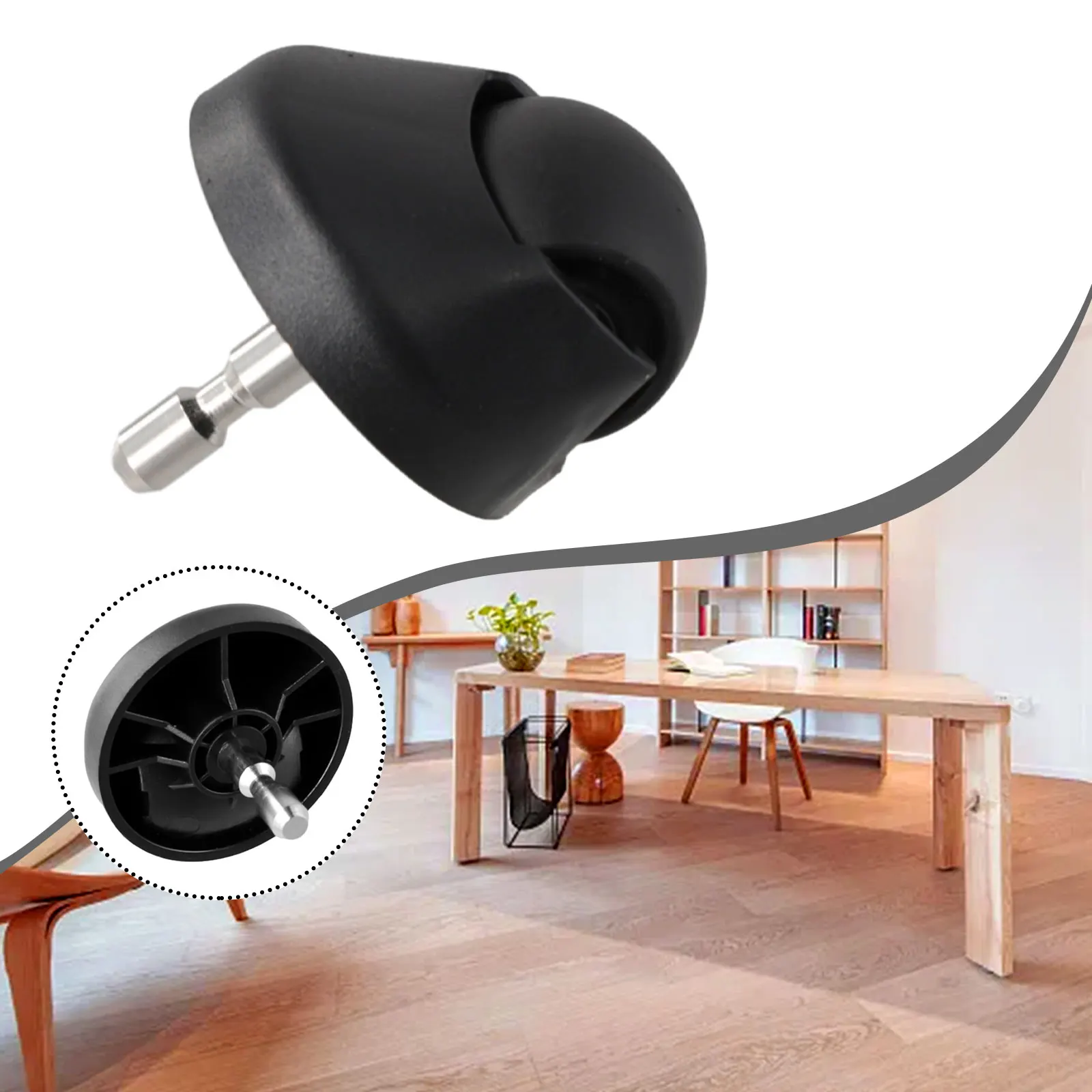 for ensure Directional Control with a Black Front Wheel Caster Replacement for WYZE Robot Vacuum Cleaner WVCR200S