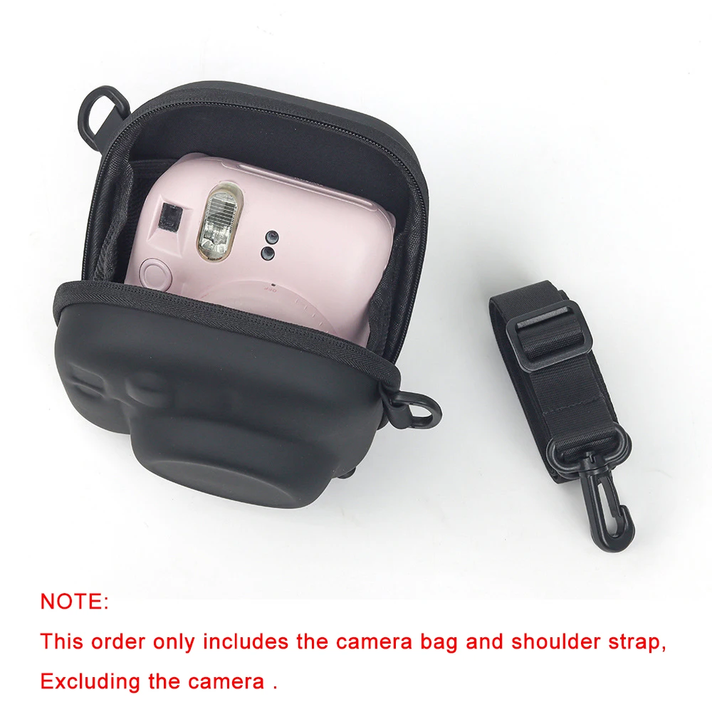 For Fujifilm Instax Mini 7+ 8/9/11/12/40 EVA Universal Hard Case Storage Bag Polaroid Camera Bag Shell with Shoulder Strap