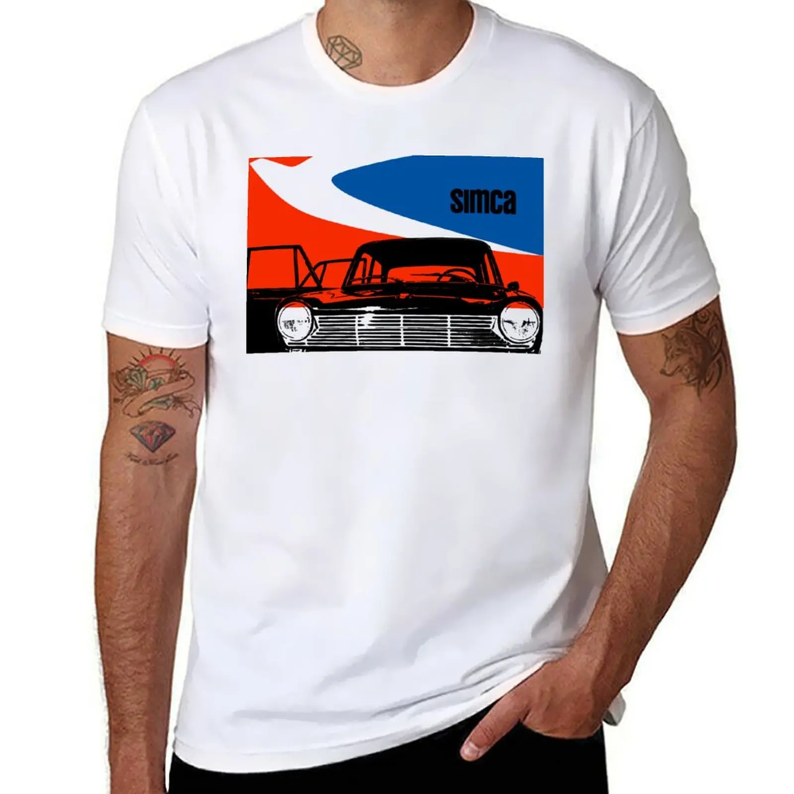 SIMCA 1300/ 1500 T-Shirt man t shirt heavy cotton t shirts for man slim fit T-Shirt