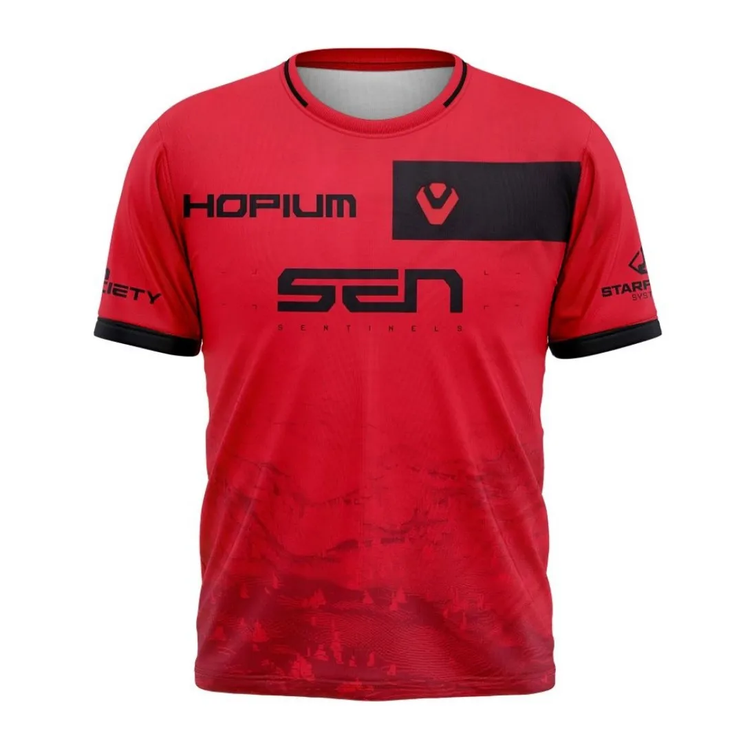 Sentry 2025 e-Sports Team Men's jerseys Summer jerseys Short Arm T-shirts Light breathable and sweat absorbent T-shirts