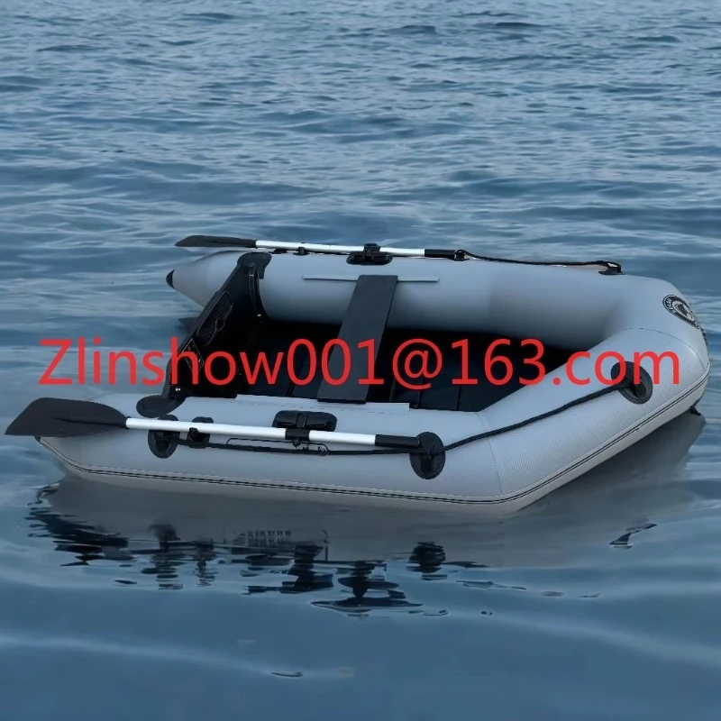2-Personen-Ruderboot 0,7 mm PVC Aufblasbares Schnellboot Kajak Kanu Leichtes Angelboot