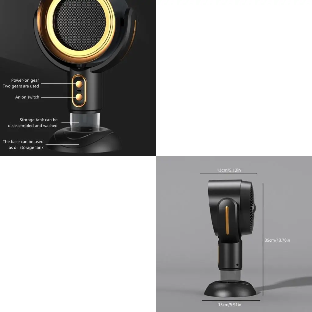   Small Desktop Soot Absorber with Fashion Designs Kitchen Exhaust Hood Plastic Texture for Home or Outdoor Cooking Use