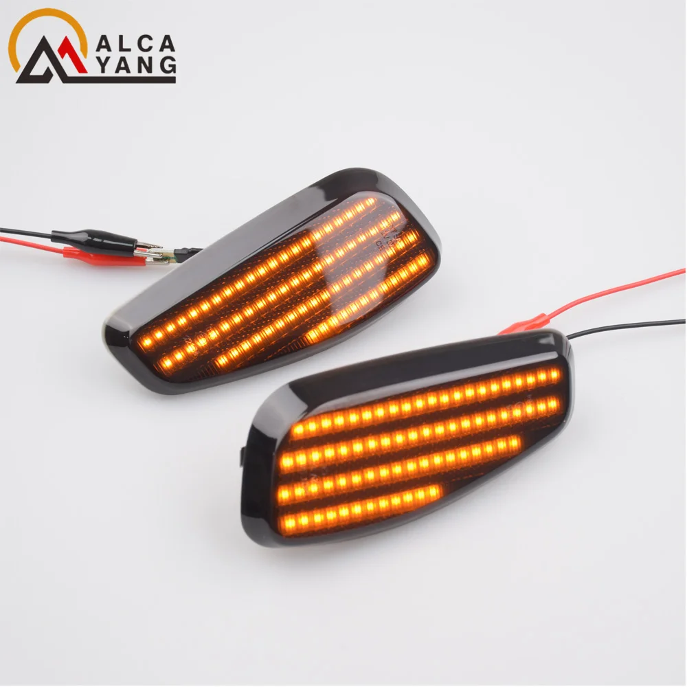 2 Stück LED Dynamische Seitenmarkierungs-Blinkleuchten für Jeep Renegade BU 2014-2021 Voll-LED-Blinkleuchten in Bernsteinfarbe – Detail 10