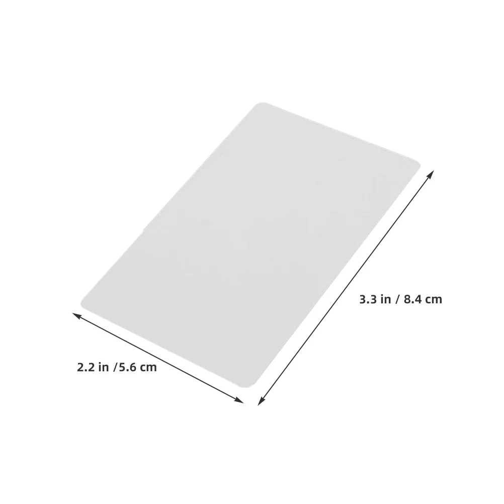 20 قطعة بطاقات الأعمال المعدنية التسامي صفائح الألومنيوم فارغة للطباعة الملونة بالأشعة فوق البنفسجية النقش بطاقة الأعمال الفراغات