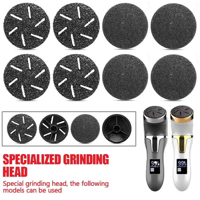 

Новинка, 8 шт., насадки для инструментов для ухода за ногами, педикюр, жесткая омертвевшая кожа, средство для удаления мозолей, сменные ролики, пилочки для ног, аксессуары