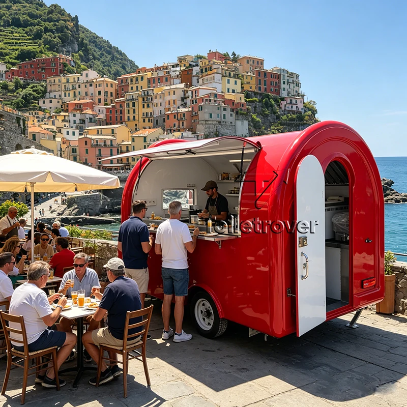 Multifunctional Commercial Food Truck Cart Kebab Bbq Food Trailer Shawarma Outdoor Street Mobile Food Truck for Sale Europe
