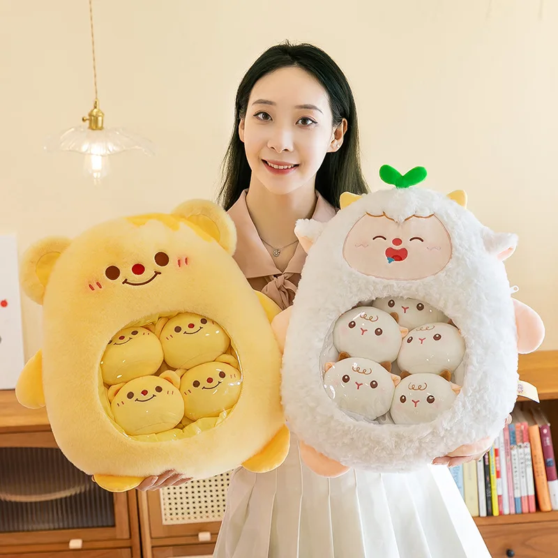 

45CM New Snack Bag Plush Stuffed Toy Cute Sofa Pillow Soft Teddy Bear Girlfriend Birthday Gift Kawaii Room Decoration Christmas