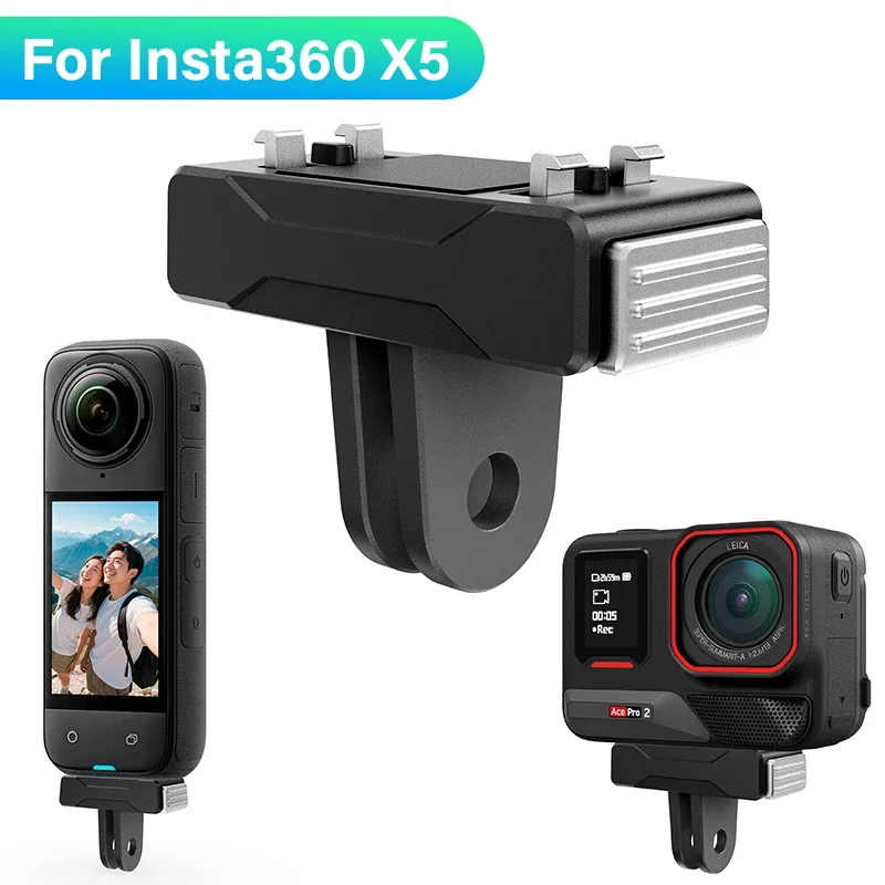 Support adaptateur magnétique pour caméra Insta360 X5, support de Base à dégagement rapide pour Insta360 Ace Pro 2/Ace Pro, accessoires Support adaptateur magnétique pour caméra Insta360 X5, support de Base à dégagement rapide pour Insta360 Ace Pro 2/Ace Pro, accessoires