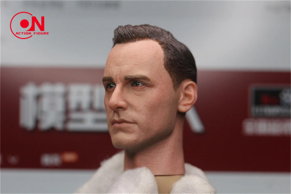 1/6 스케일 마이클 파스 벤더 헤드 스컬 프트 PVC 남성 군인 헤드 조각 모델 맞는 12 ''액션 피규어 바디 인형