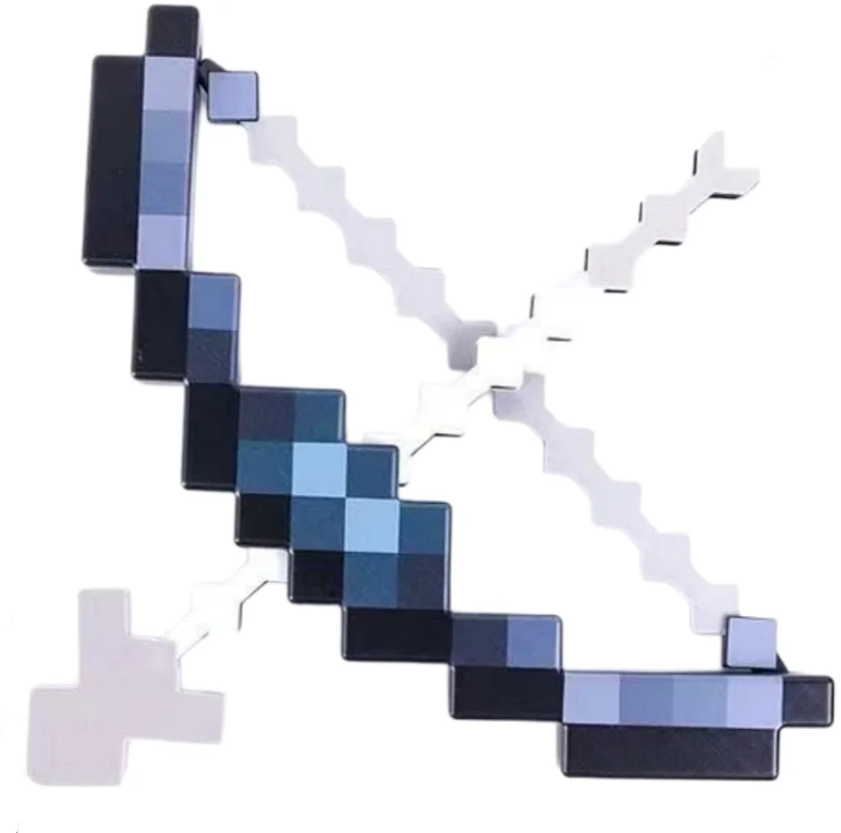 Pixel Anime Bow & Arrow Toy Set, Safe Foam Arrows, Long Range Shooting, Kids Birthday Party Gift
